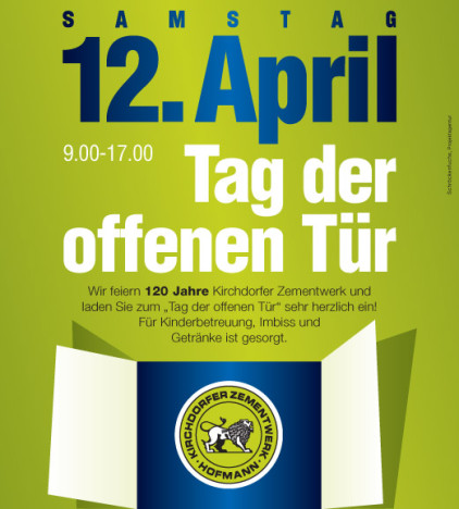 Anzeige «Tag der offenen Tuer» kl Kirchdorfer Zementwerk
