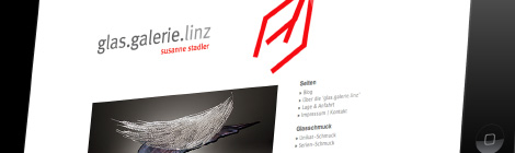 Glasgalerie Linz Webseite
